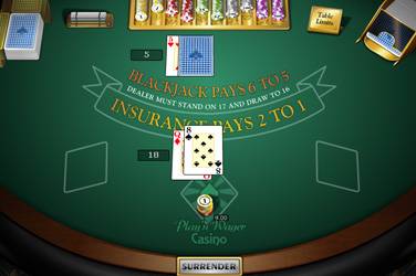 Информация за играта Single deck blackjack mh