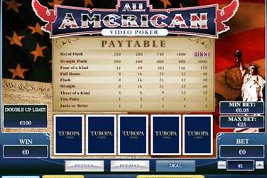 Play demo slot All american