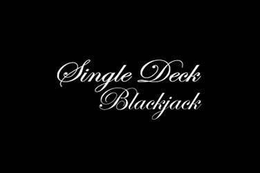 Single deck blackjack logo
