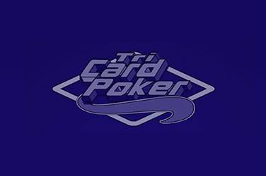 Tri card poker logo